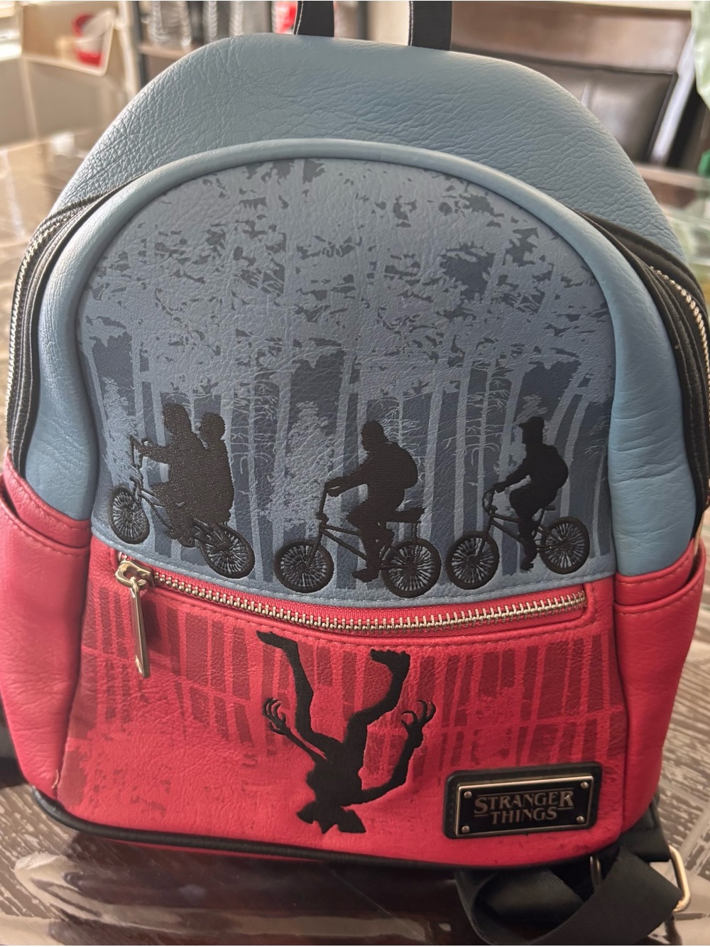 Stranger Things Mini Backpack in Blue and Red